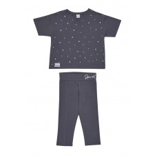 SPRINT σετ μπλούζα με σορτς κορίτσι 261-4025-329 γκρι